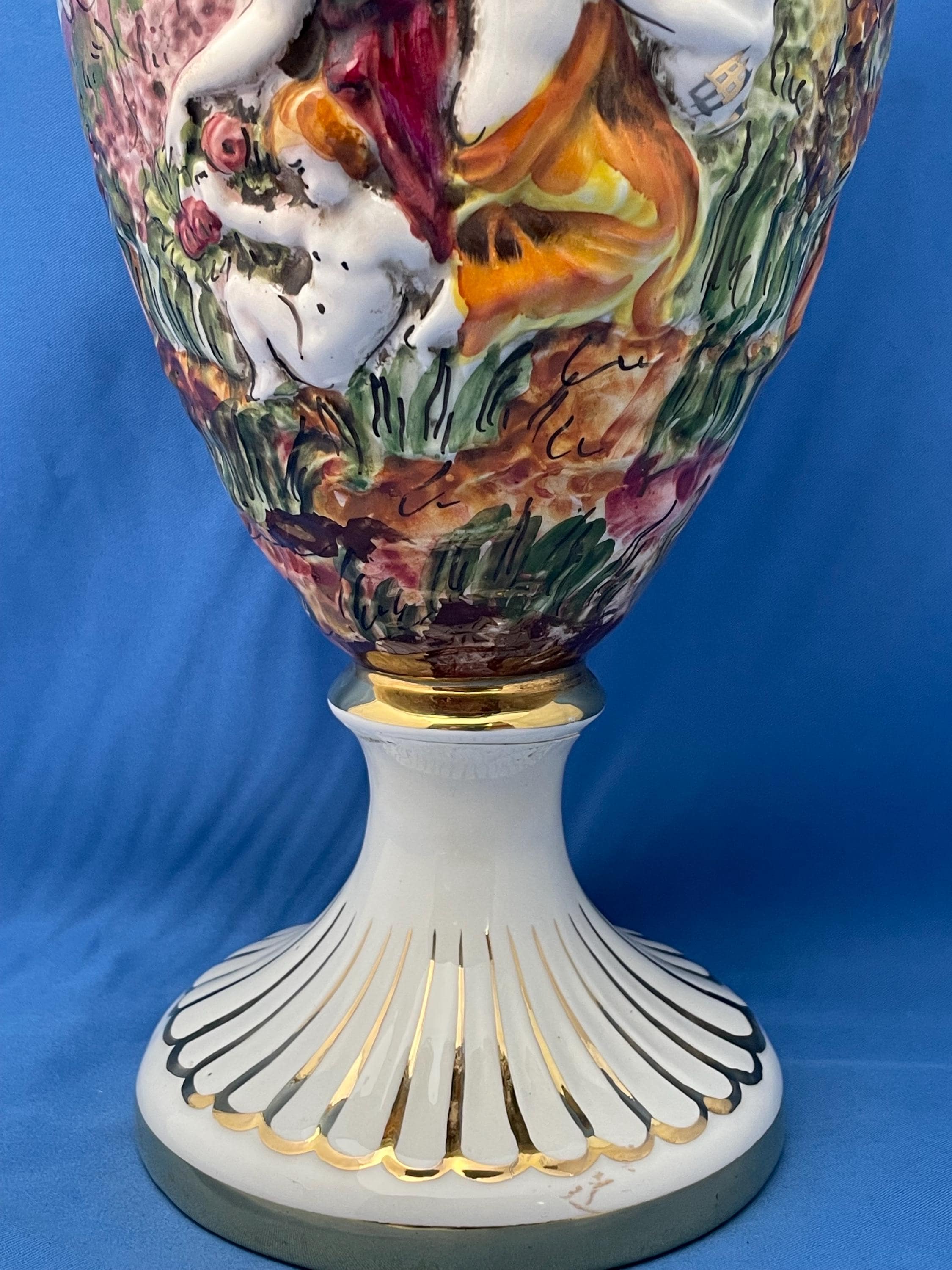 Keramos R. Capodimonte Vintage Italy Vase - Etsy