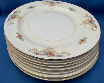 Homer Laughlin Eggshell Nautilus Dinner Plates