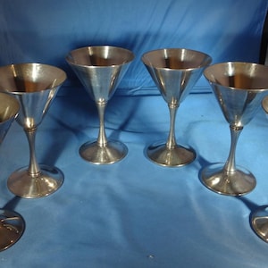 Valero Silver Plated Goblets Set of 6