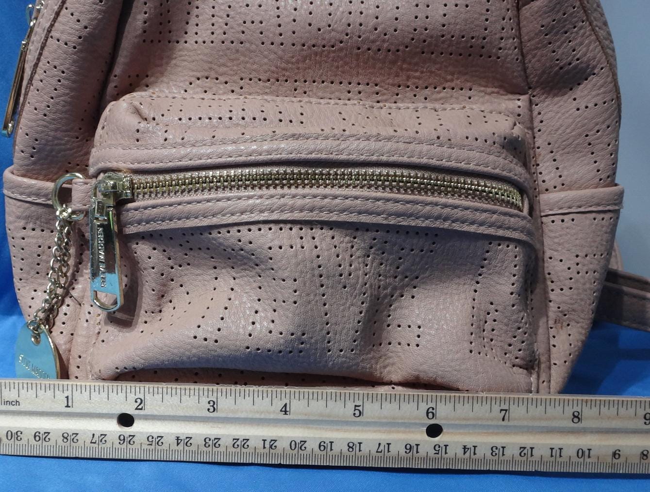 Steve Madden Balma Logo Zipper Backpack- Blush Steve Madden - Brandclub - Steve Madden Force Logo Backpack  main image 3