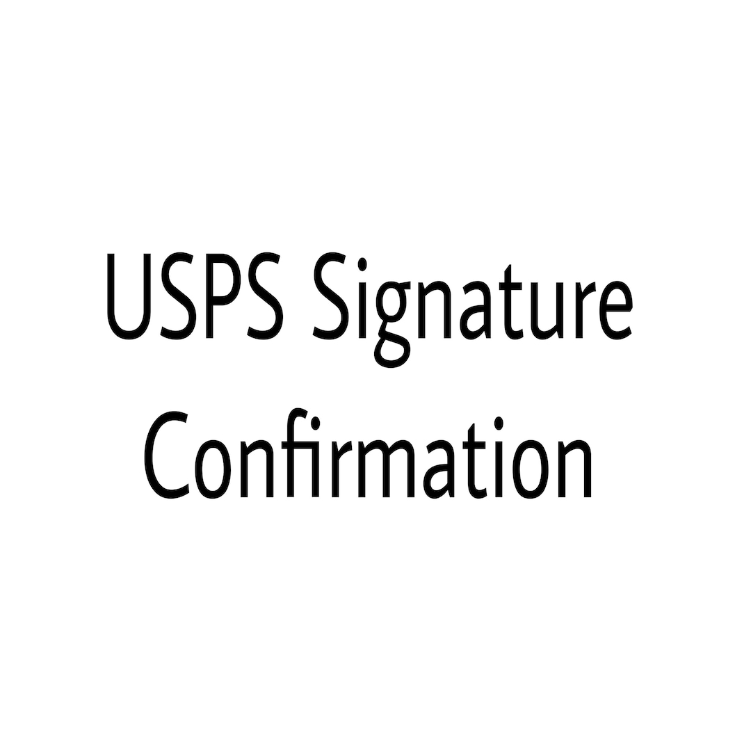 USPS Signature Confirmation Etsy