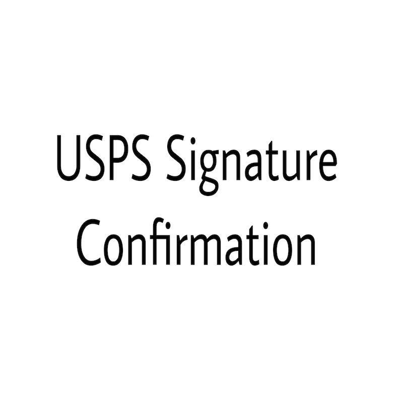 USPS Signature Confirmation Etsy