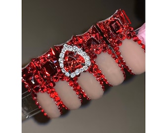 Red French Bling Set