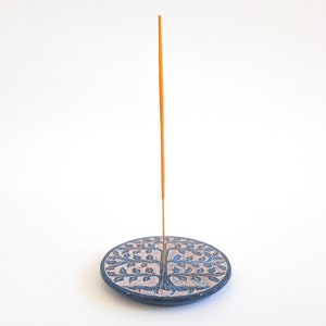 Soapstone Incense Burner Tree of Life Handcarved Tibetan Buddhism Natural Medicinal Buddhist Yoga Meditation Healing Aromatherapy Colourful