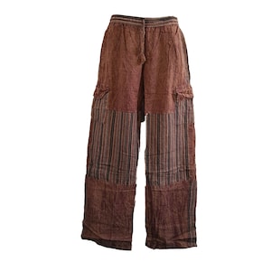 Brown Cotton Pants -  Australia