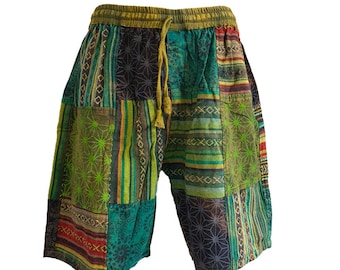Mens Hippie Patchwork Corduroy Shorts, - Etsy