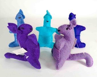 Stuffed Animal Handmade Kangaroo Felt Christmas Gifts Kids Toys