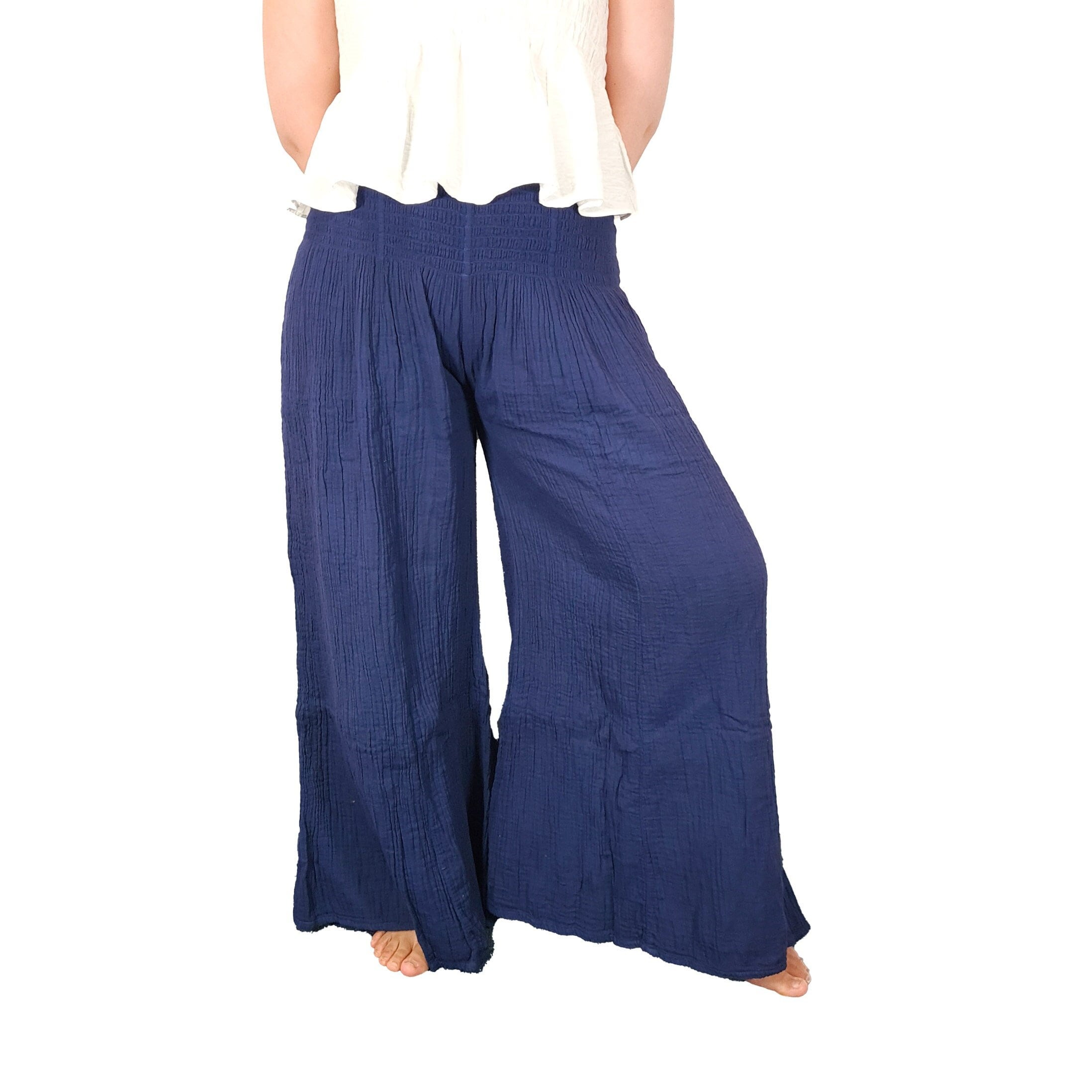 Wide Leg Pants Womens Palazzo Trousers 