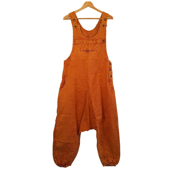 Orange Overalls Etsy