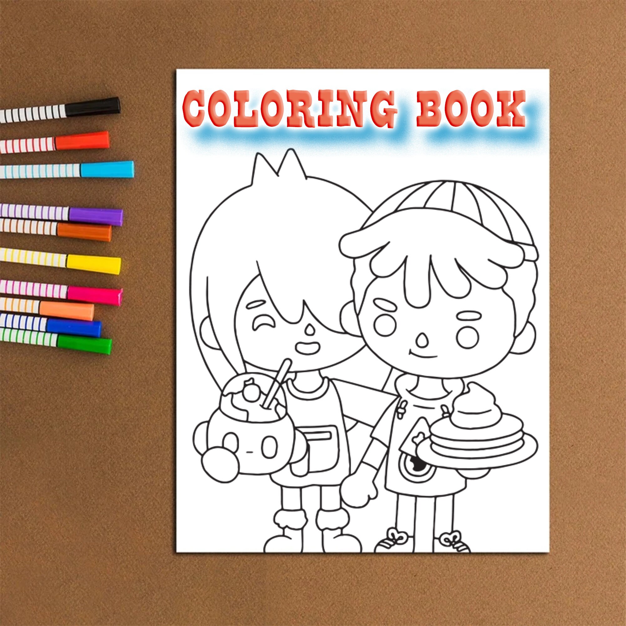 20 Toca Boca Coloring Pages for Kids, Best Gift for Girls, Best Gift