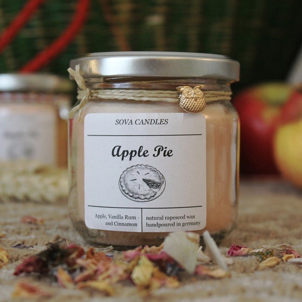 Apfelkuchen Duftkerze - Apple Pie Scented Candle - Apfel Zimt Kerze