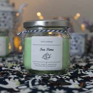 Green Tea Jasmine Tea Candle