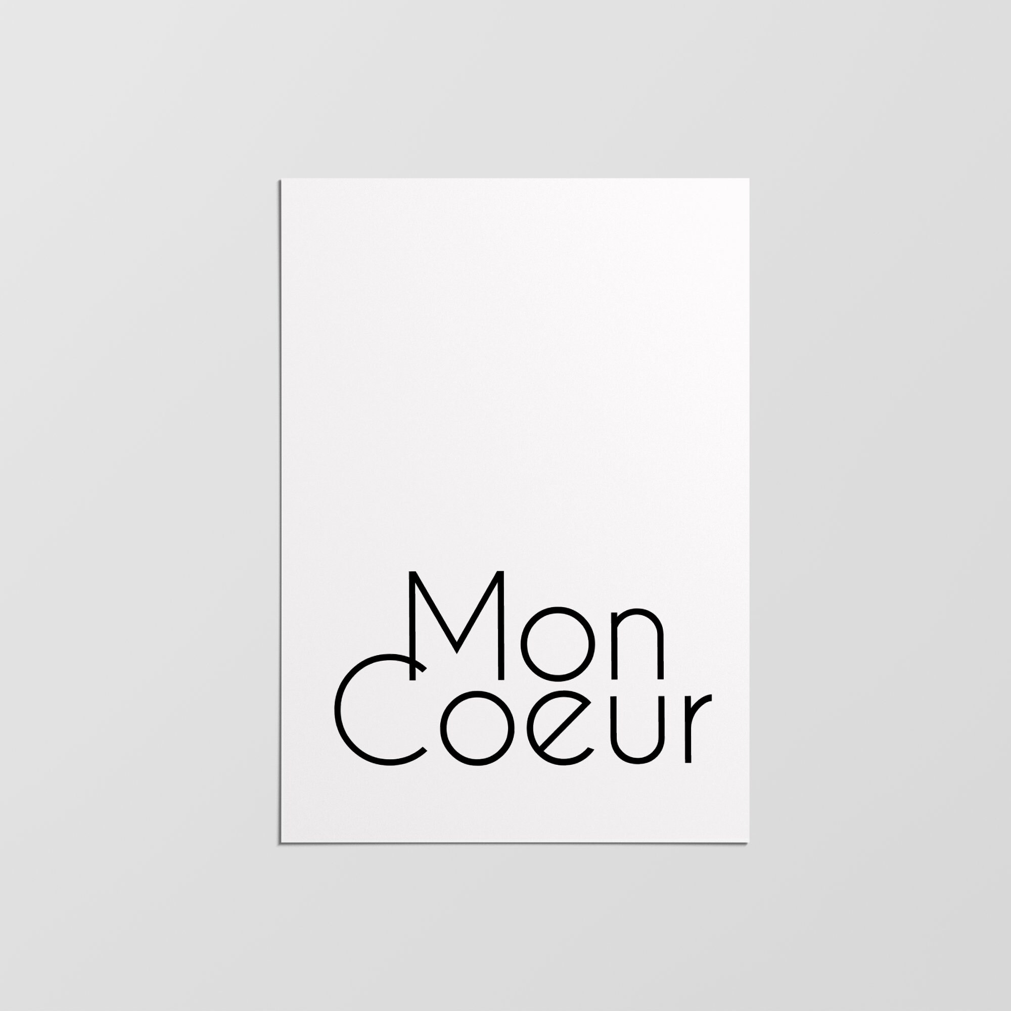 Mon Cour Poster, Impression Minimaliste, Design Moderne, Décoration Intérieure, Art Mural, Murale, I