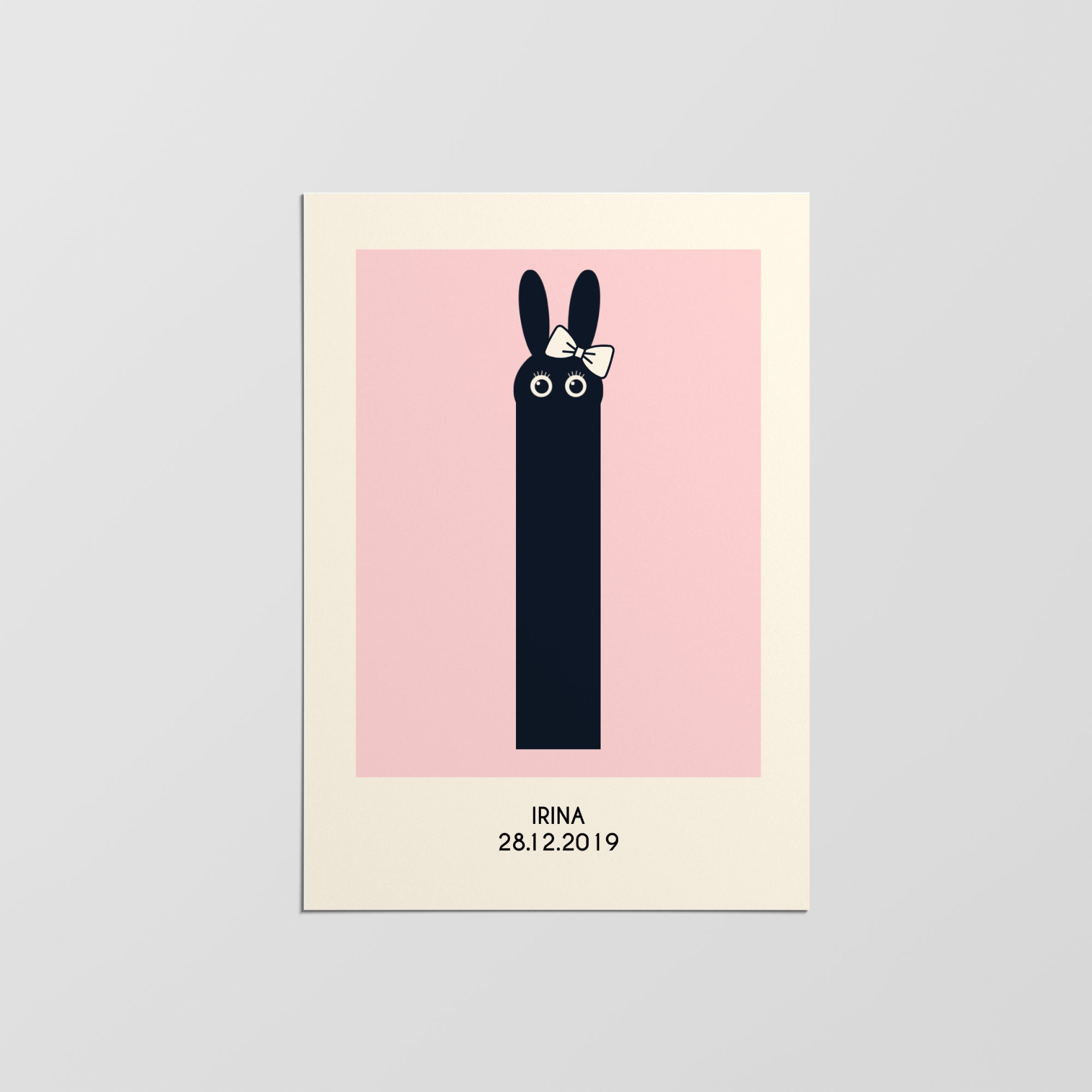 Impression Personnalisée Du Nom Initial de La Crèche, Impression Décor Pépinière, Art Mural Personna