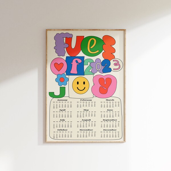 2024 Art Deco Wall Calendars Etsy