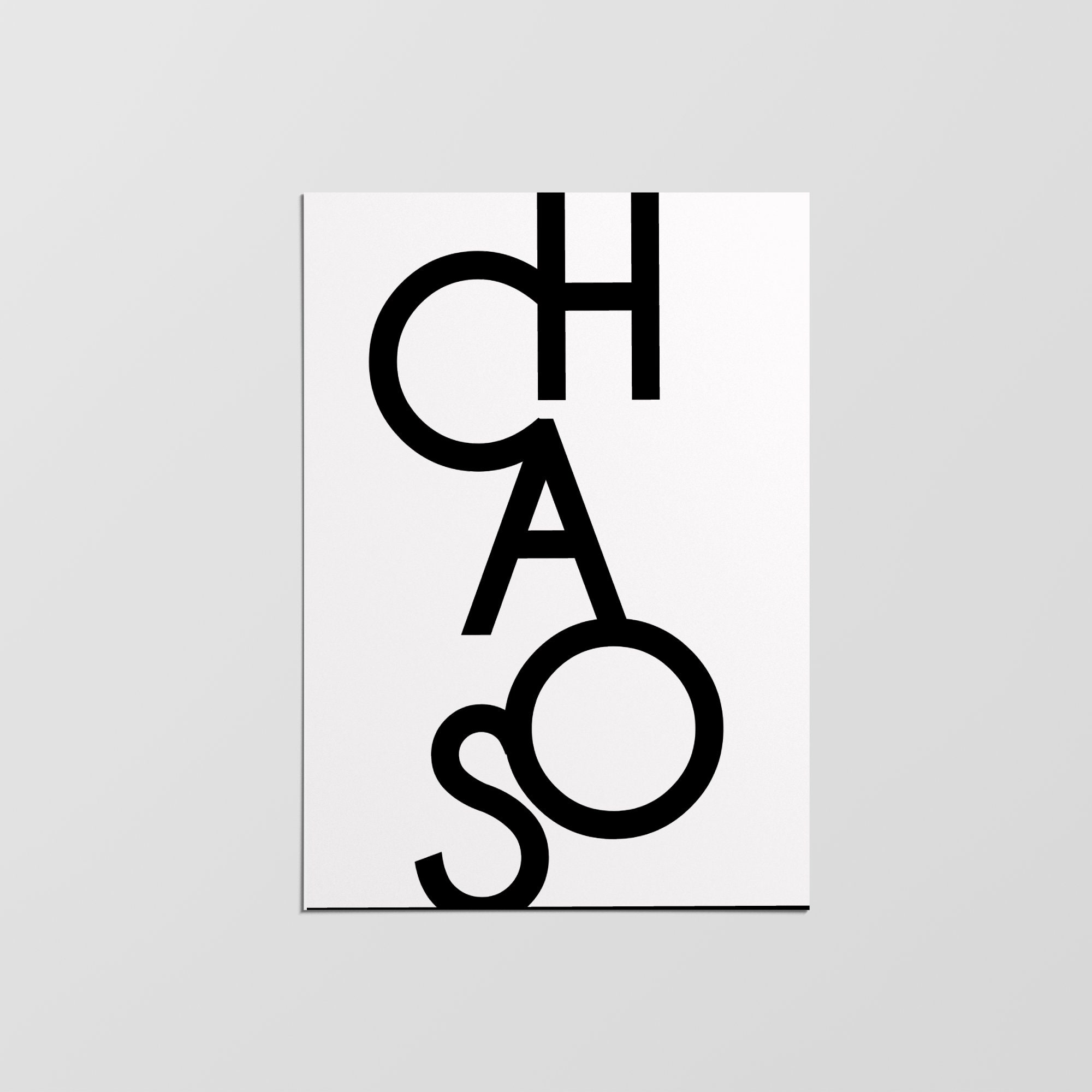 Affiche Chaos, Impression Minimaliste, Design Moderne, Décoration Intérieure, Art Mural, Murale, Imp