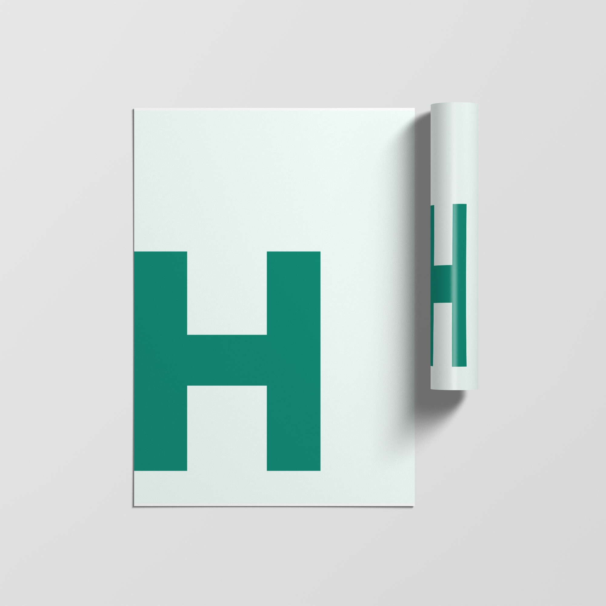 Typographie Lettre Affiche, Impressions Initiales, Alphabet Minimaliste Art Letter Print, Wall Poste