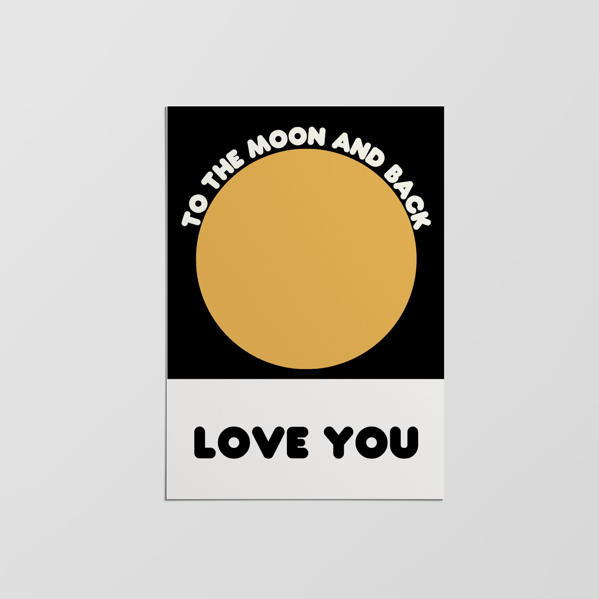 Affiche Murale To The Moon, Affiche d'art Mural, de Chambre d'enfants, Colorée Décoration Impression