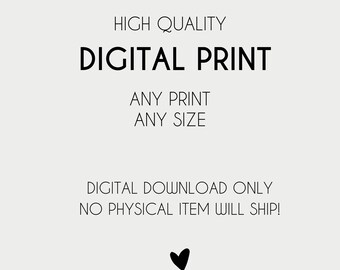 Digitaldruck, digitaler Download, Druck zu Hause, Wandkunst, herunterladbarer Druck, sofortiger Download Wandkunst, digitaler Download Poster