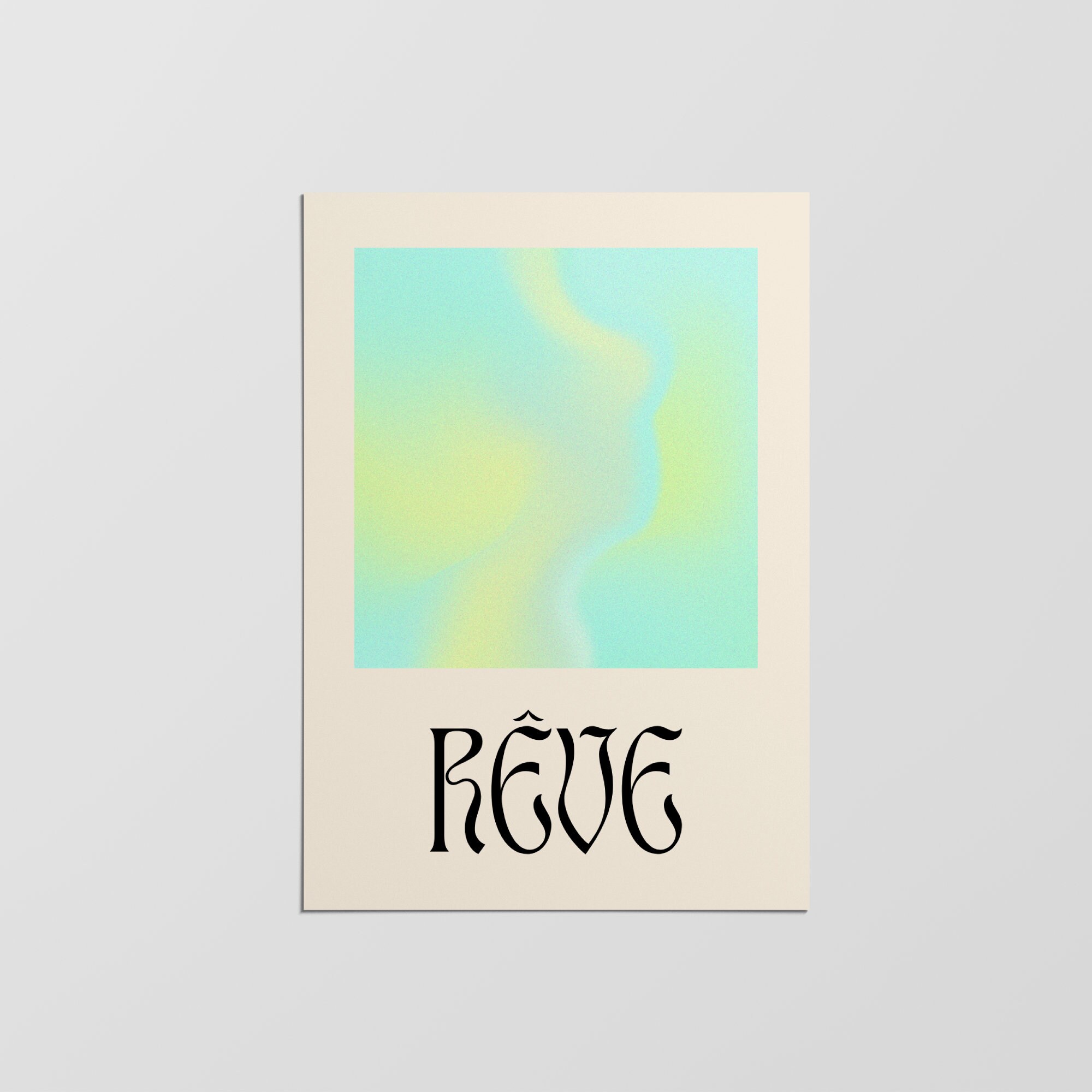 Impression Reve, Rêve, Impression d'art Mural Moderne, Minimaliste Tendance Maintenant, Dégradée, Dé