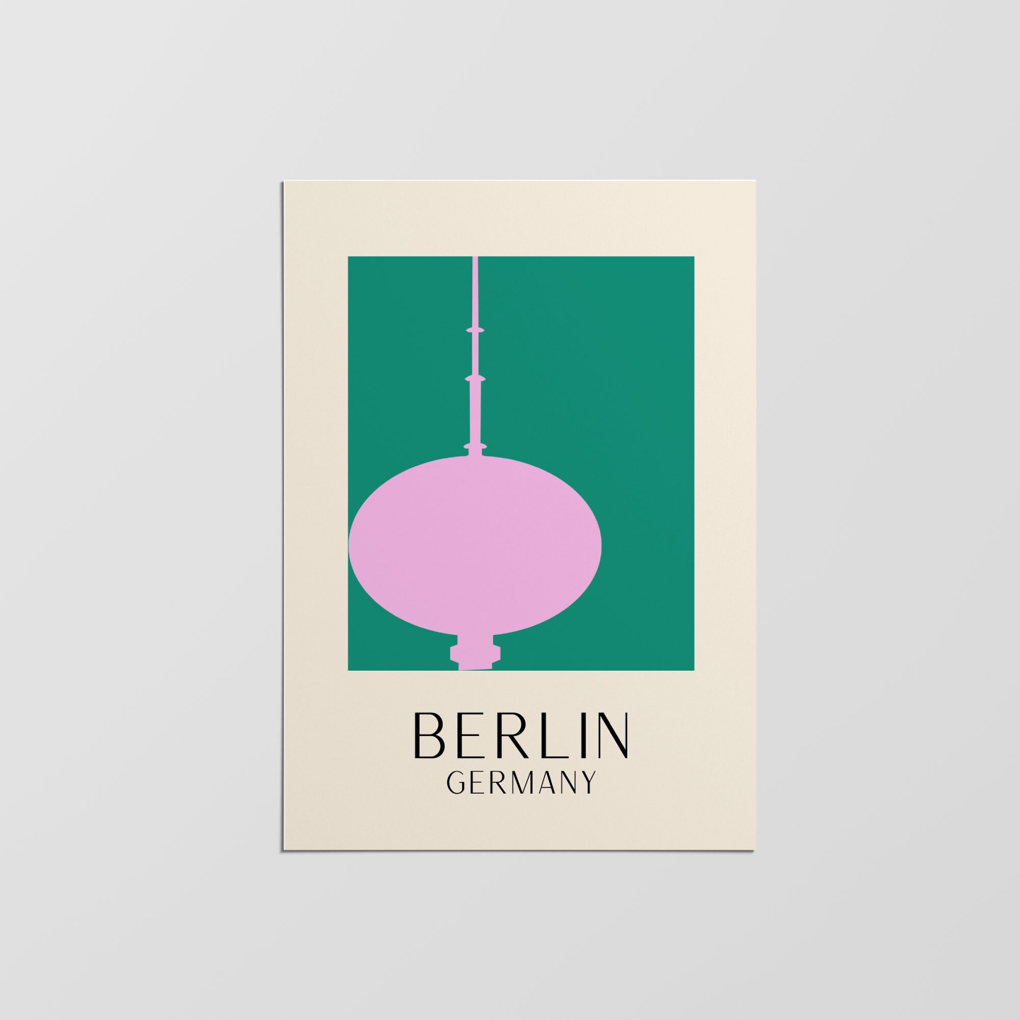 City Art, Berlin Print, Allemagne Poster, New York Cityscape, City Mid Century Modern, Travel Home D