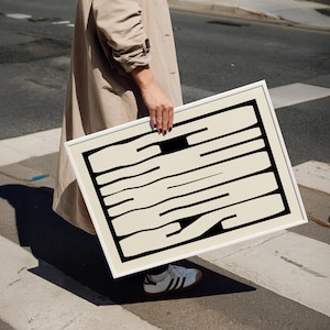 Chaos Typography Art Print: Modern Home Decor image 1