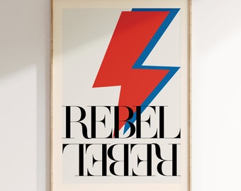 Retro Wall Art Groovy Funky Poster Design Gifts for her or him Colorful Wall Art  Vintage Poster Retro Prints