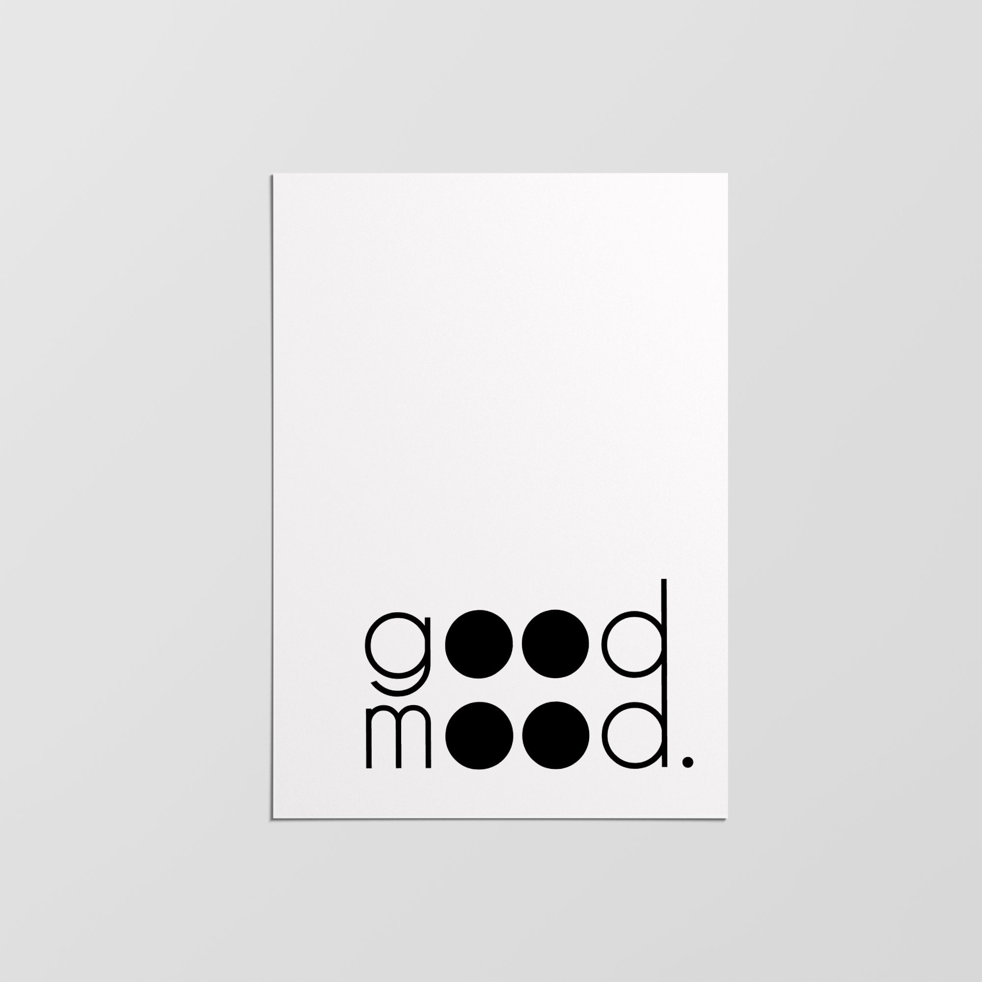 Affiche de Bonne Humeur, Impression Minimaliste, Design Moderne, Décoration Intérieure, Art Mural, M