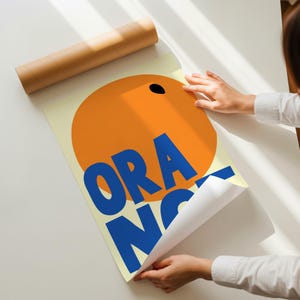 Orange Fruit Print: Maximalist Kitchen Wall Art image 6