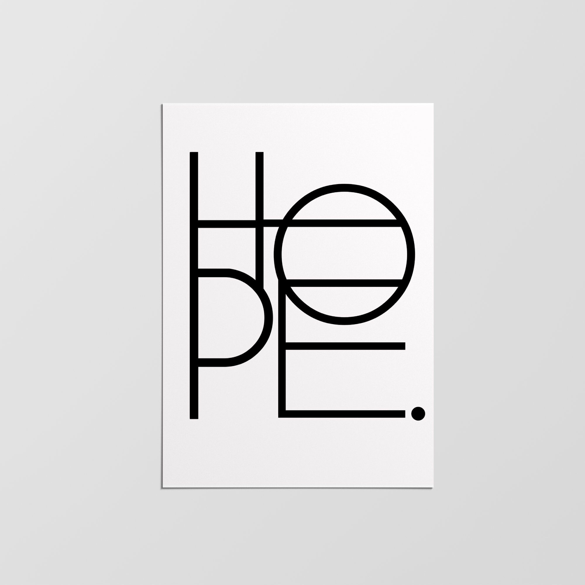 Affiche d'espoir, Impression Minimaliste, de Design Moderne, Décoration Intérieure, Art Mural, Mural