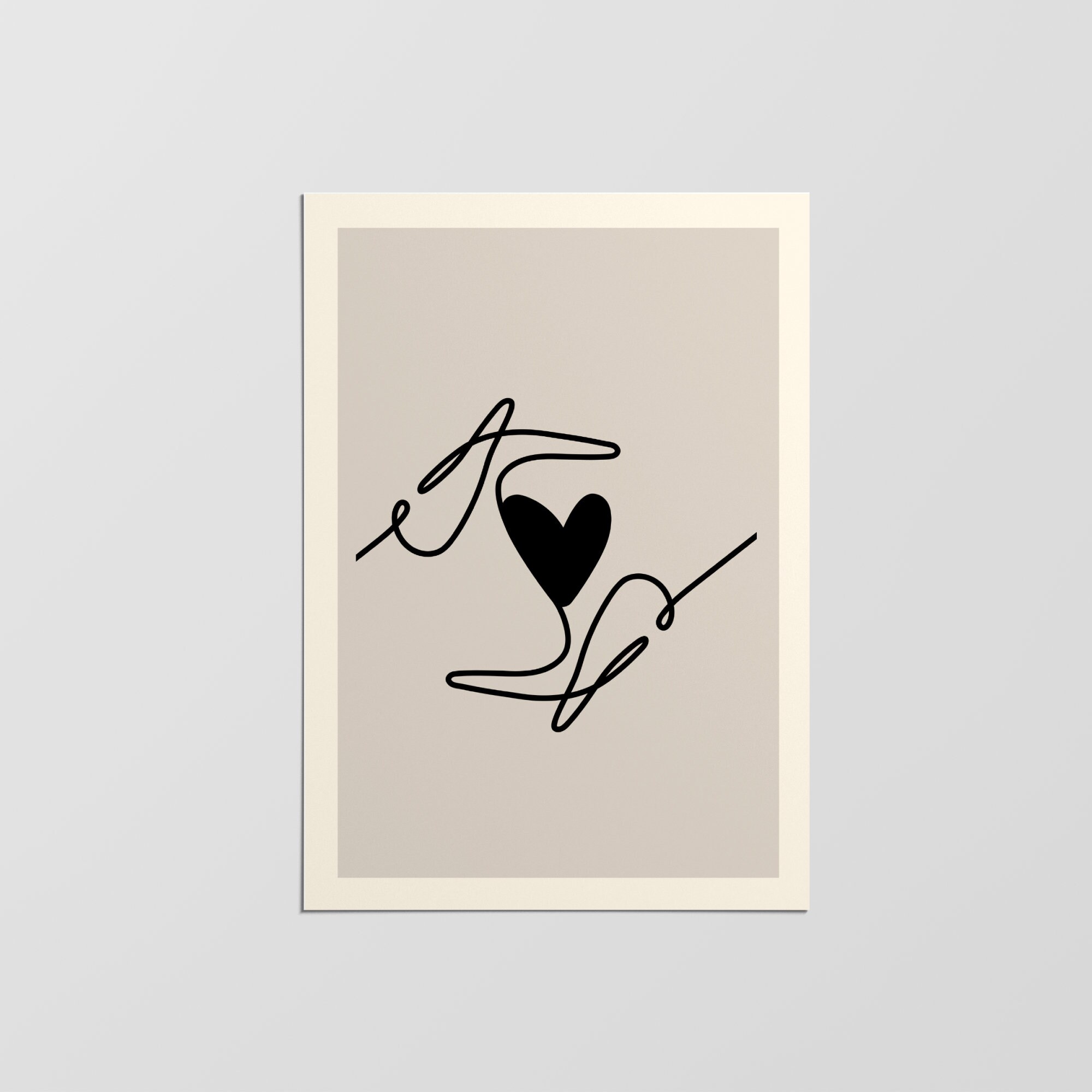 Impressions d'art Au Trait, Impression Mural Minimaliste, Art Trait Abstrait, Décor Mural, à Une Lig