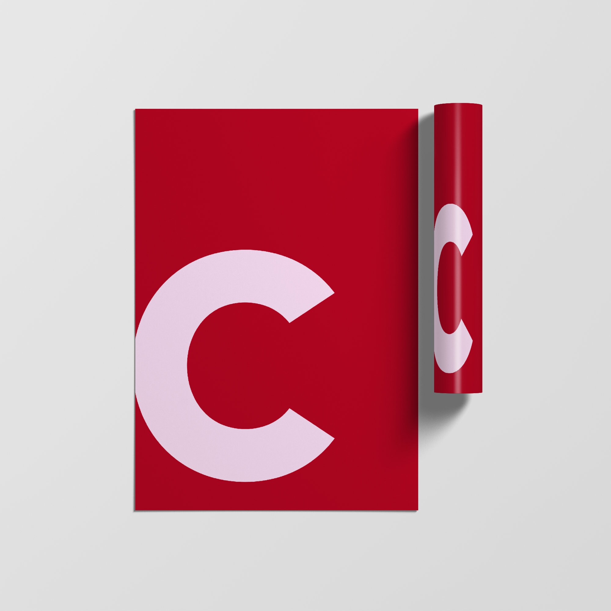 Typographie Lettre Affiche, Impressions Initiales, Alphabet Minimaliste Art Letter Print, Wall Poste