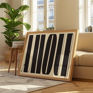 Amour Love Typography Print: Modern Bold Wall Art image 1