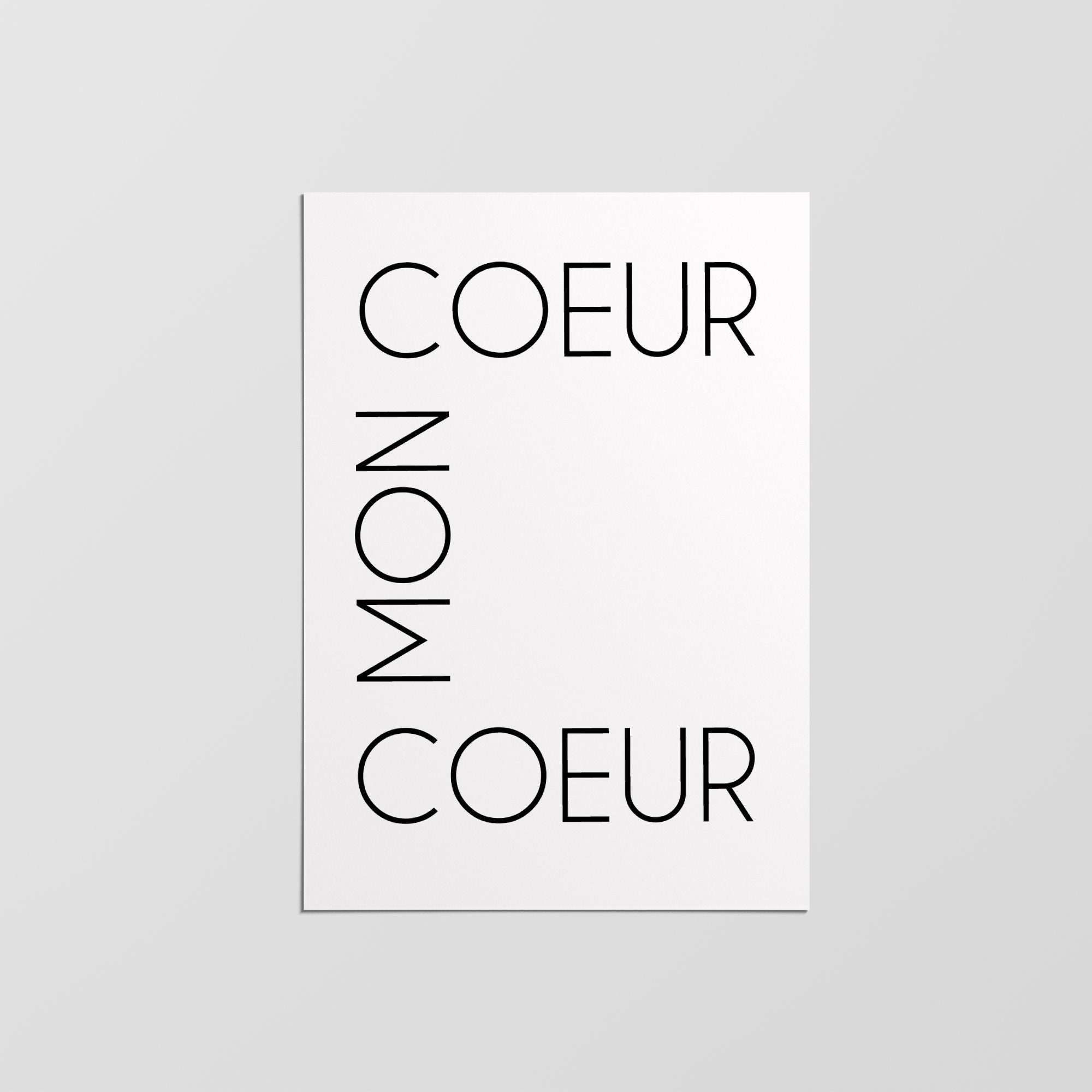 Mon Cour Poster, Impression Minimaliste, Design Moderne, Décoration Intérieure, Art Mural, Murale, I