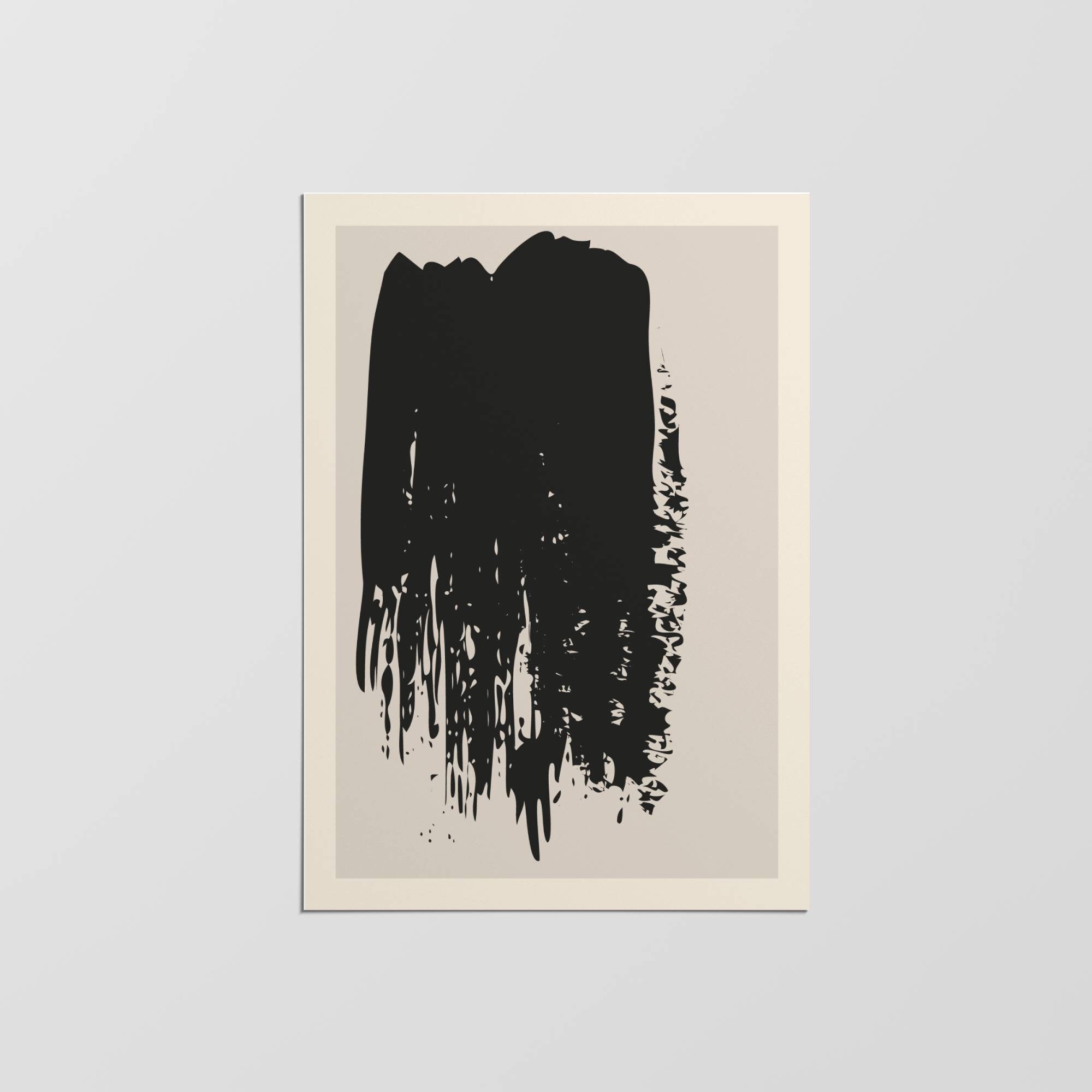 Impression Scandinave Abstraite, Art Mural Au Pinceau, Estampes Modernes, Impression d'art Minimalis