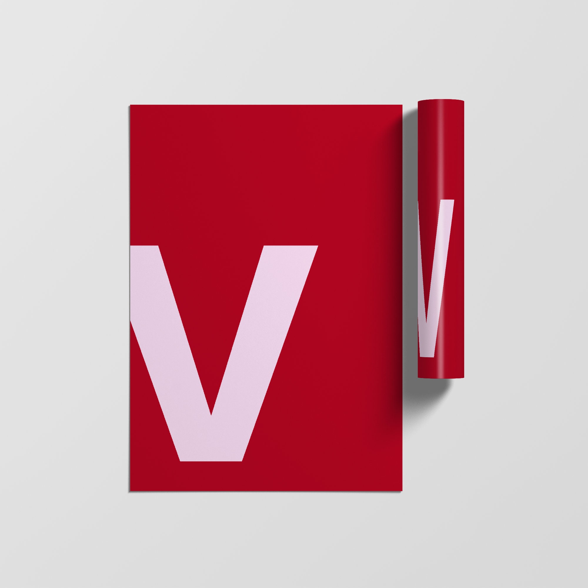 Typographie Lettre Affiche, Impressions Initiales, Alphabet Minimaliste Art Letter Print, Wall Poste