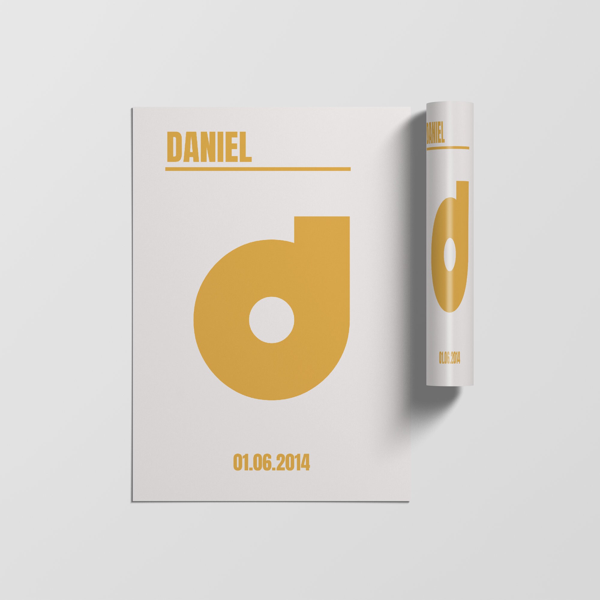 Impression de Lettre Personnalisée, Impression Initiale Initiale, Affiche Art Mural