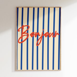 Bonjour Colorful Kitchen and Dining Room Wall Art Prints Vibrant Home Decor Funny Food Quote Posters Bright Artwork for Kitchen Gallery Wall