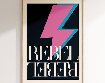 Inspired Music Print, Rebel Rebel Print, Song Print, Music