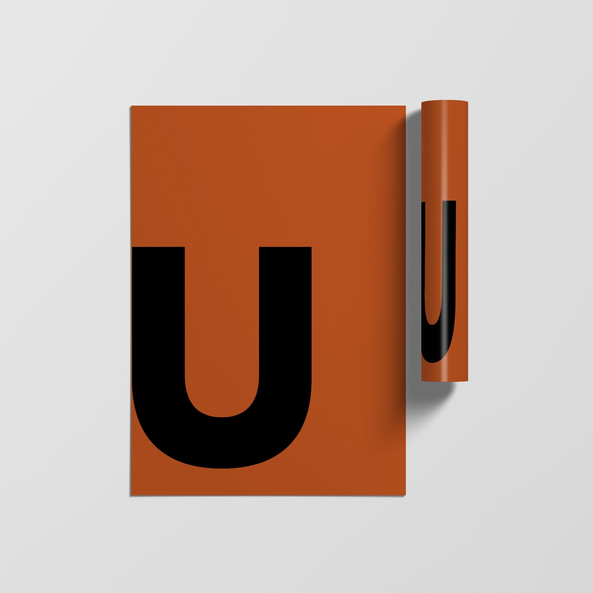 Typographie Lettre Affiche, Impressions Initiales, Alphabet Minimaliste Art Letter Print, Wall Poste