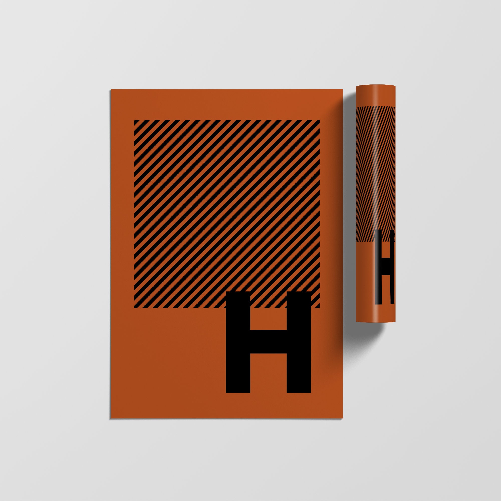 Typographie Lettre Affiche, Impressions Initiales, Alphabet Minimaliste Art Letter Print, Wall Poste