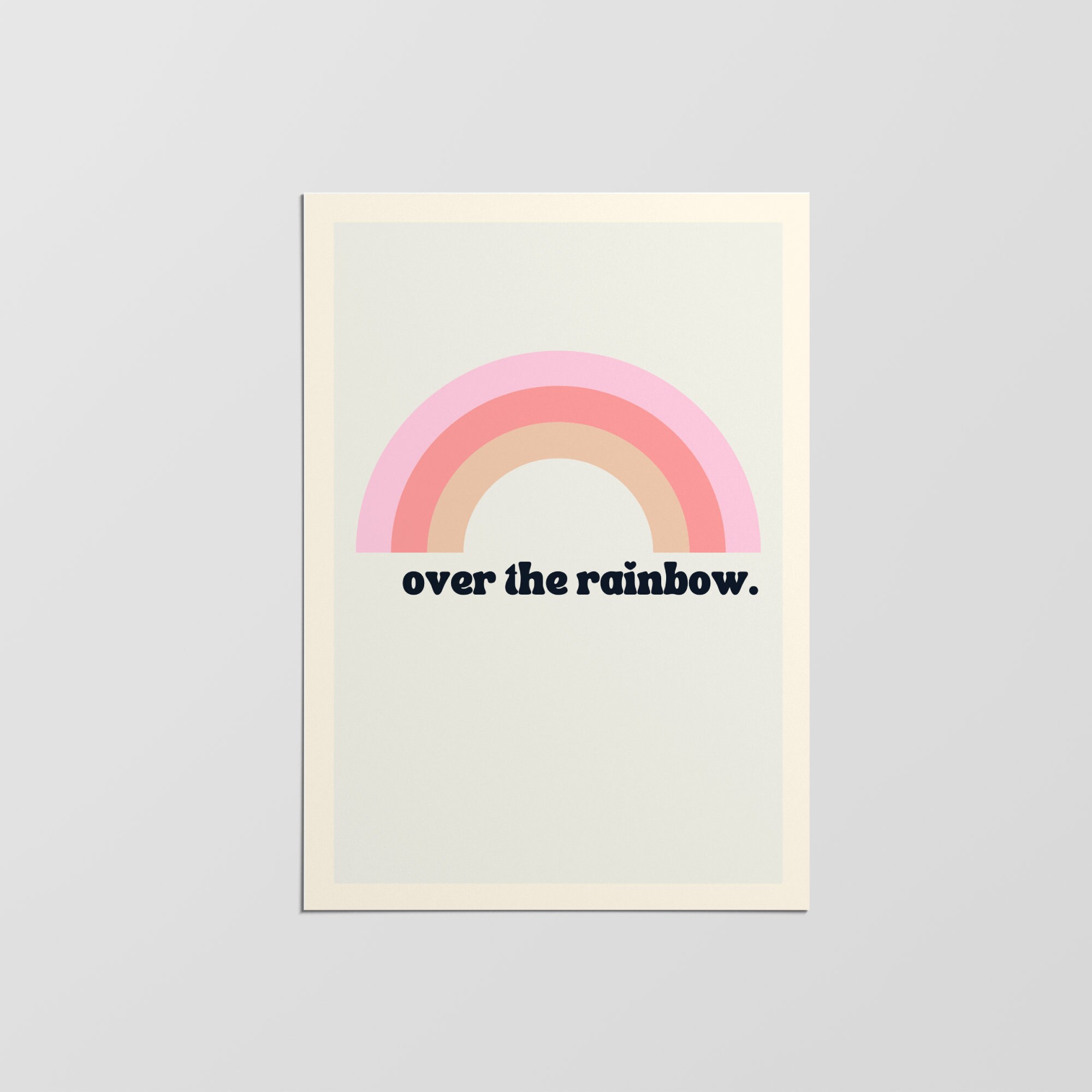 Affiche Murale Arc-En-Ciel, Affiche d'art de Décoration Murale, Chambre d'enfants, Colorée Décoratio