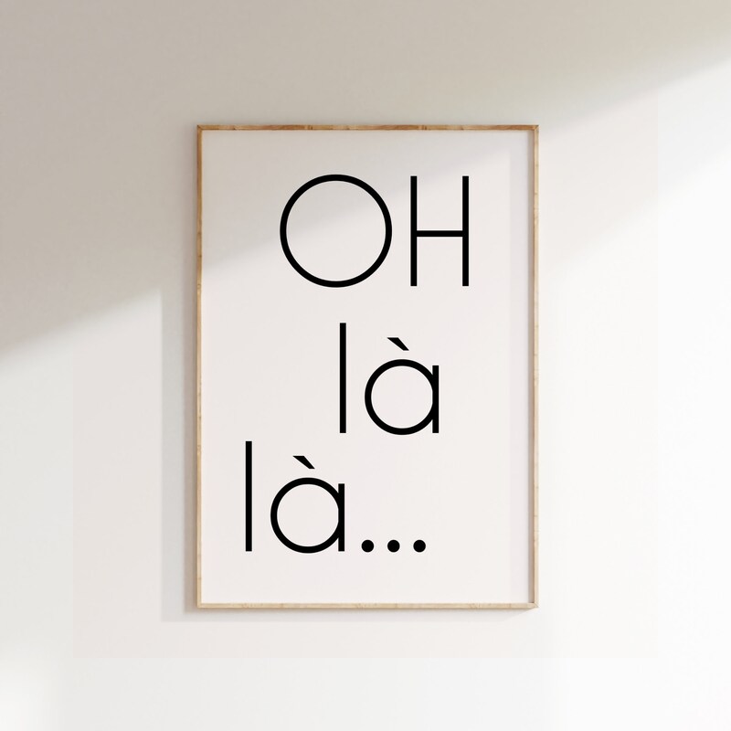 Oh La La Poster - Etsy