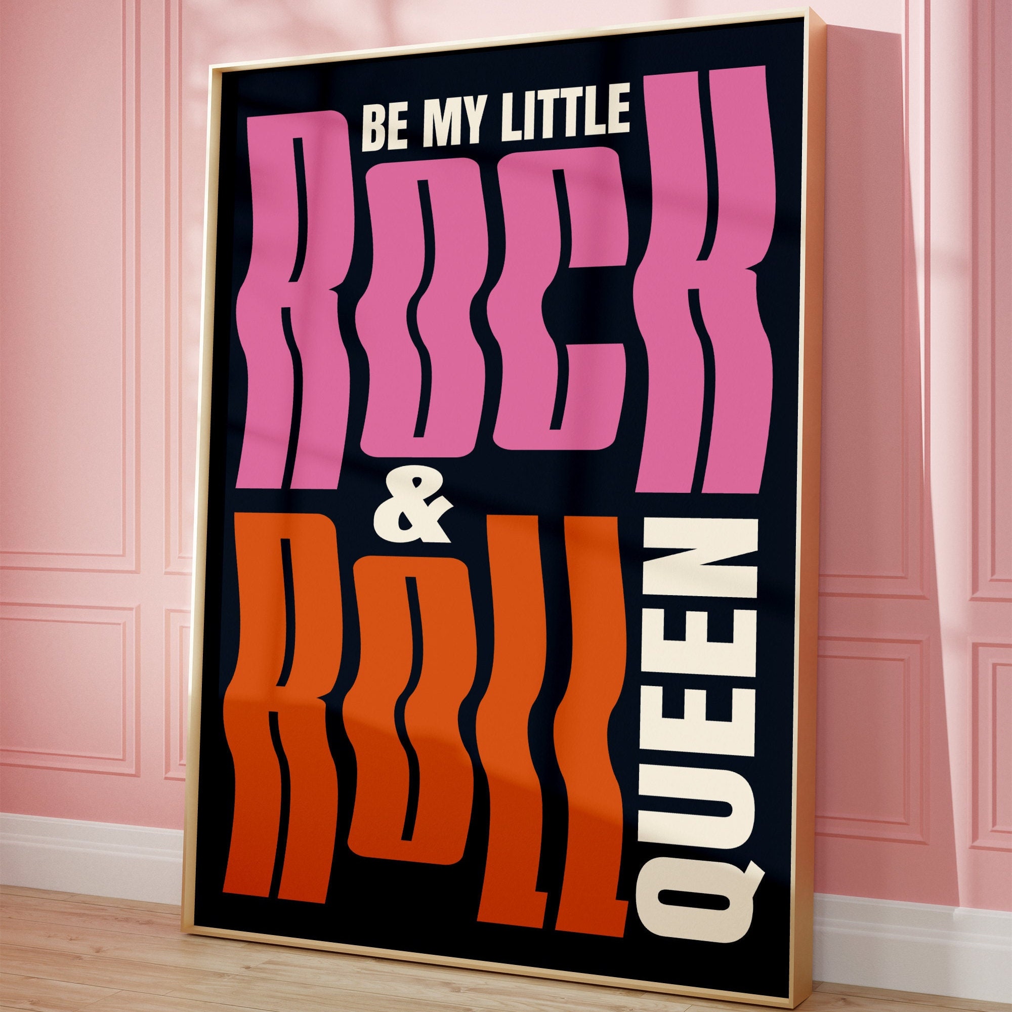 Inspired Music Print, Be My Little Rock& Roll Queen, Lyrics