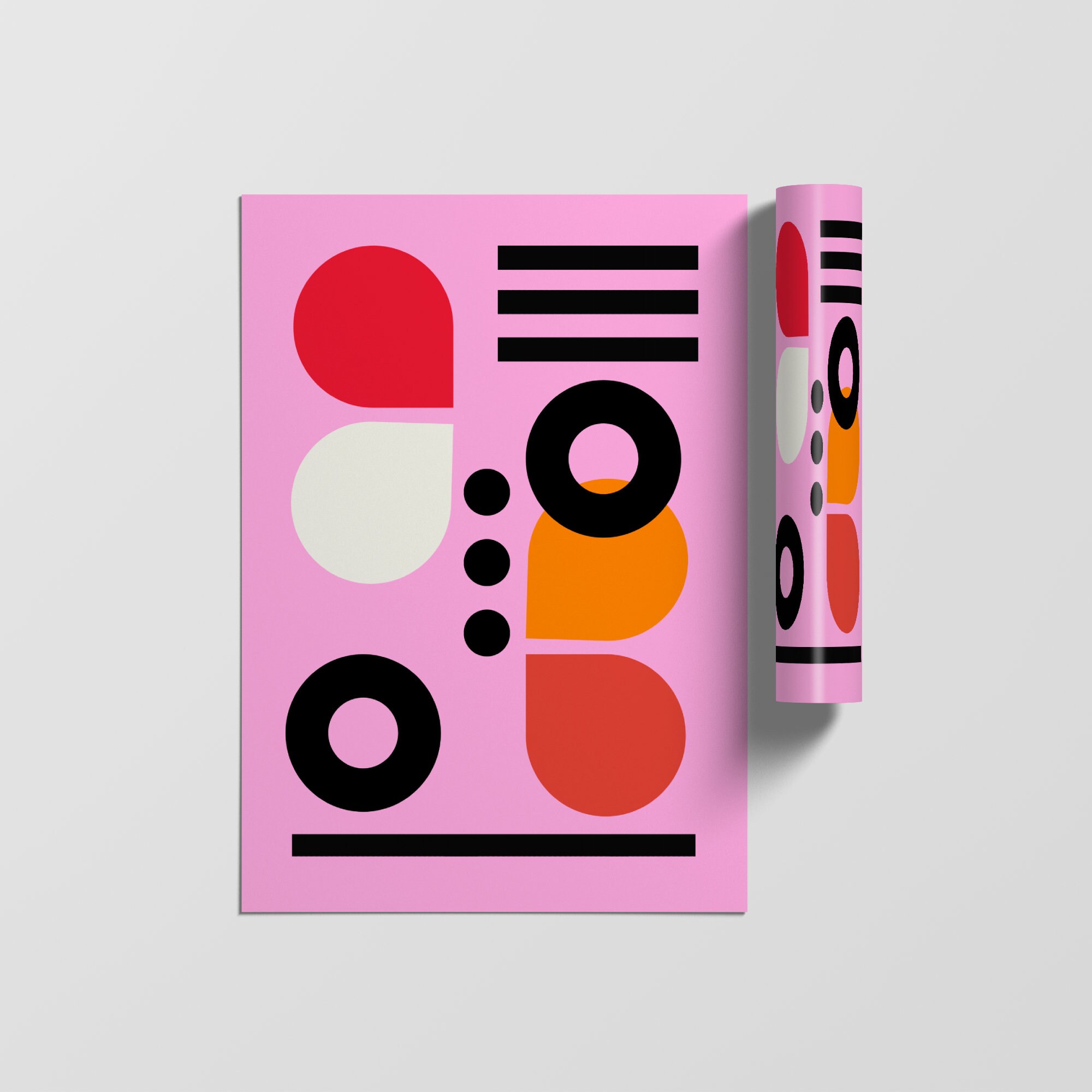 Impressions Abstraites, Art Mural, Estampes Modernes, Impression d'art Géométrique Minimaliste, Mura