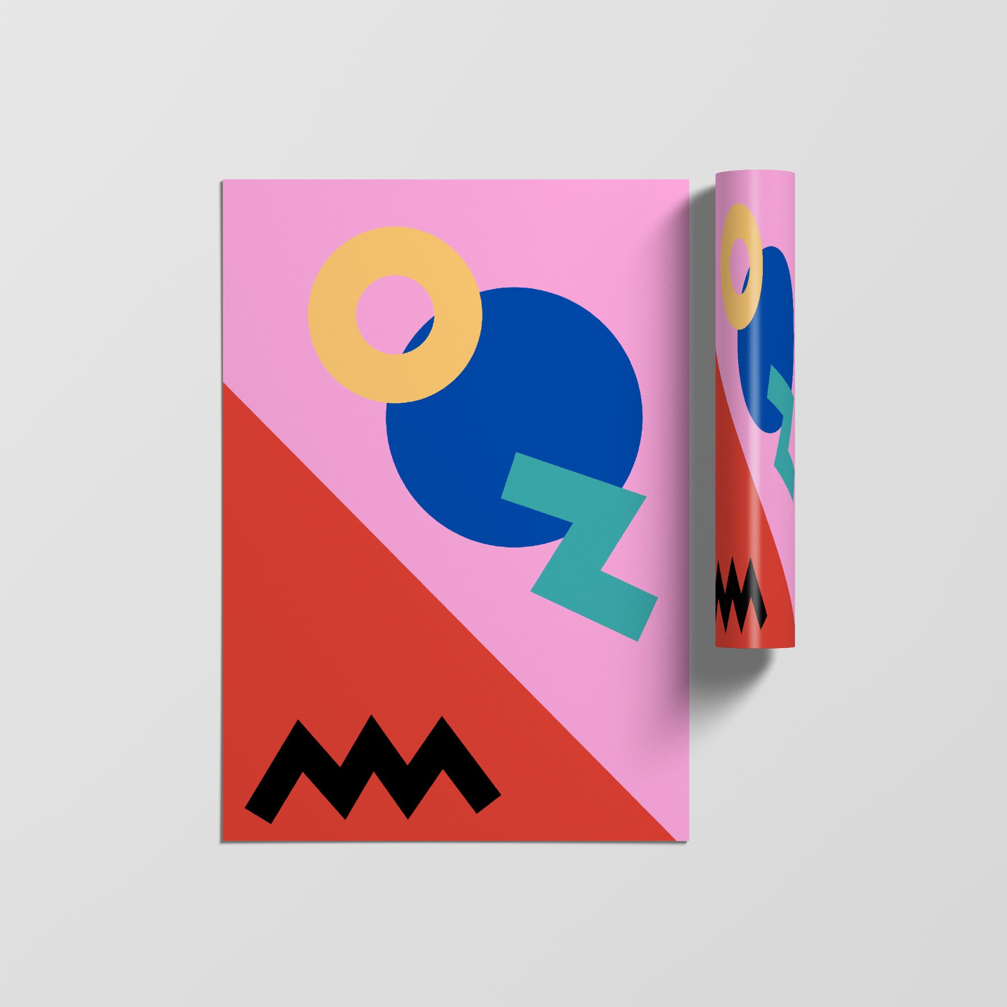 Impressions Abstraites, Art Mural, Estampes Modernes, Impression d'art Géométrique Minimaliste, Mura