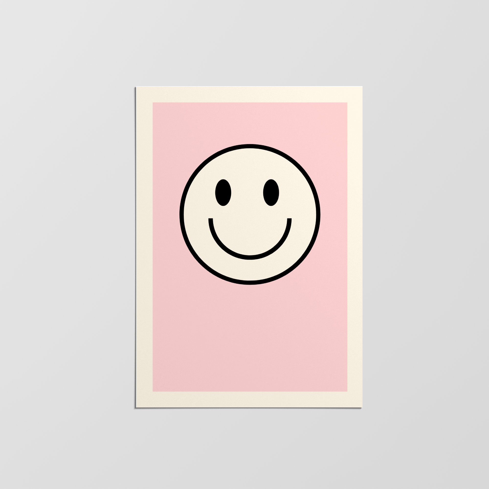 Affiche Murale Smile, Affiche d'art de Décoration Murale, Chambre d'enfants, Colorée Décoration Mura