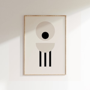 Abstract Prints, Japandi Wall Deco, Mid Century Wall Art, Minimalist Geometric Art Print, Modern Scandi Wall Art, Abstract Geometric Poster