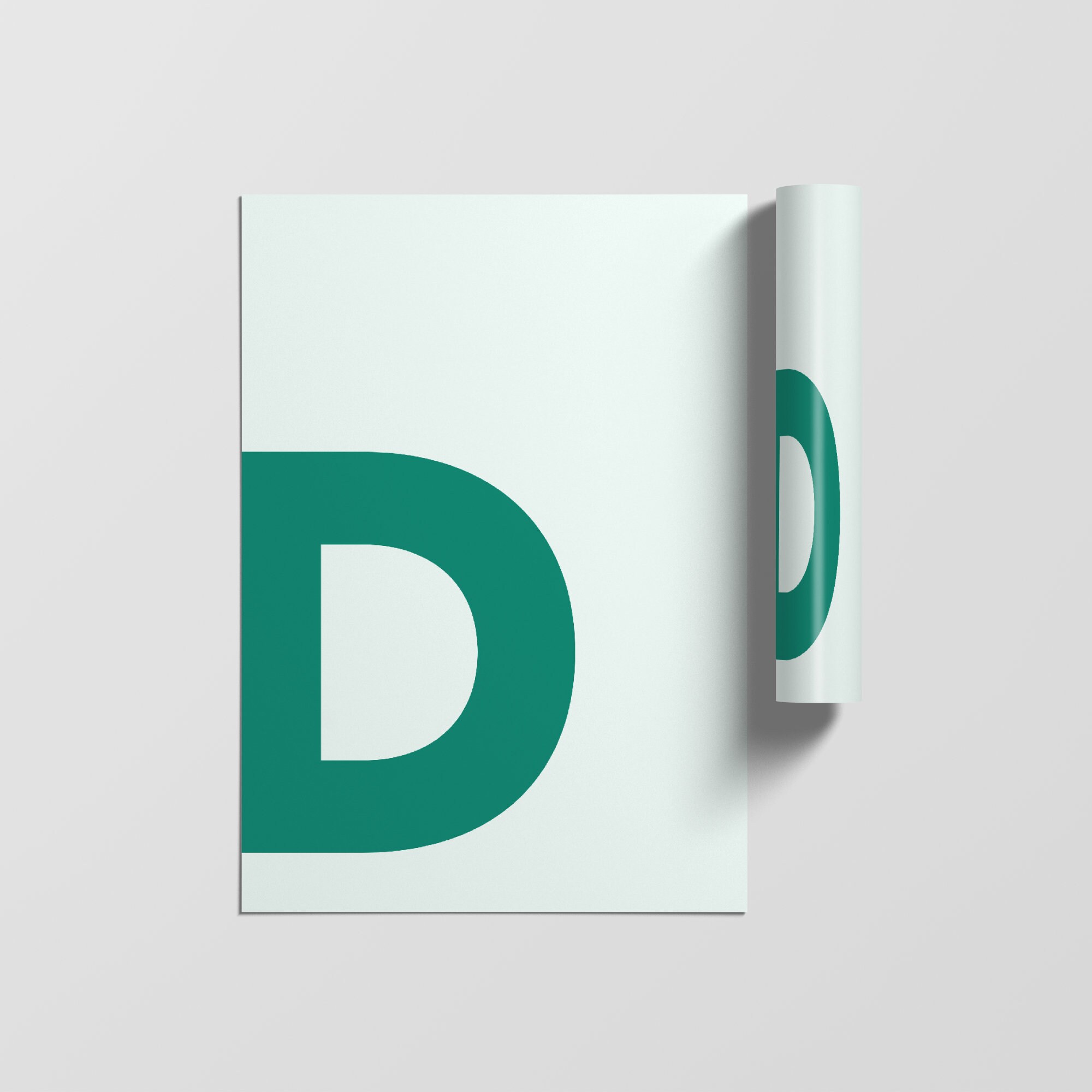 Typographie Lettre Affiche, Impressions Initiales, Alphabet Minimaliste Art Letter Print, Wall Poste