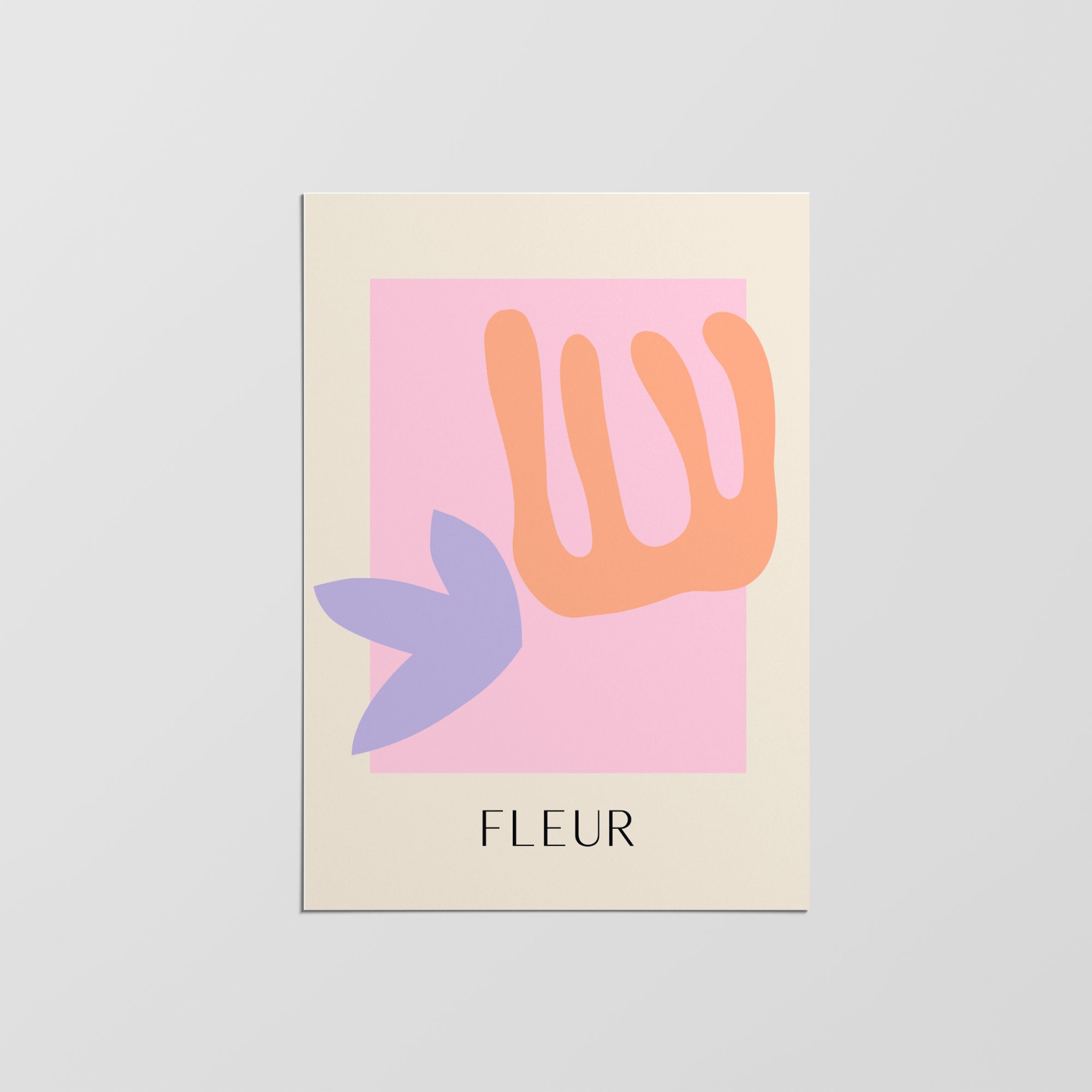 Affiche Murale Fleur, Décoration Fleurie, Art Mural Déco Maison, Impression Abstraite, Murale, Moder